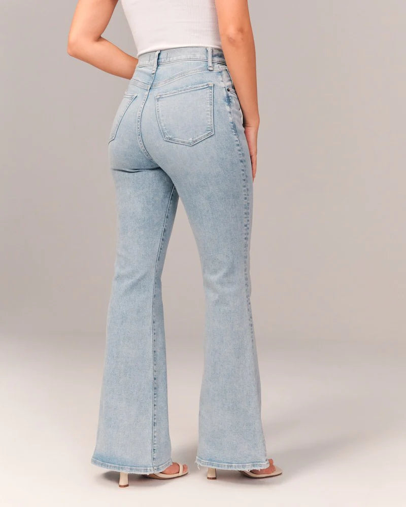 EF™ Stretched Flared Jeans Met Hoge Taille